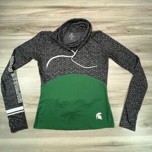 Colosseum Michigan State Spartans Cowl Neck Long Sleeve Athletic Shirt Women's M